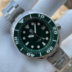 STEELDIVE SD1971 dive watch — variant 71GR-SS stock photo