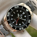 STEELDIVE SD1971GMT dive watch — variant 71GMT-HS-HH-SS stock photo