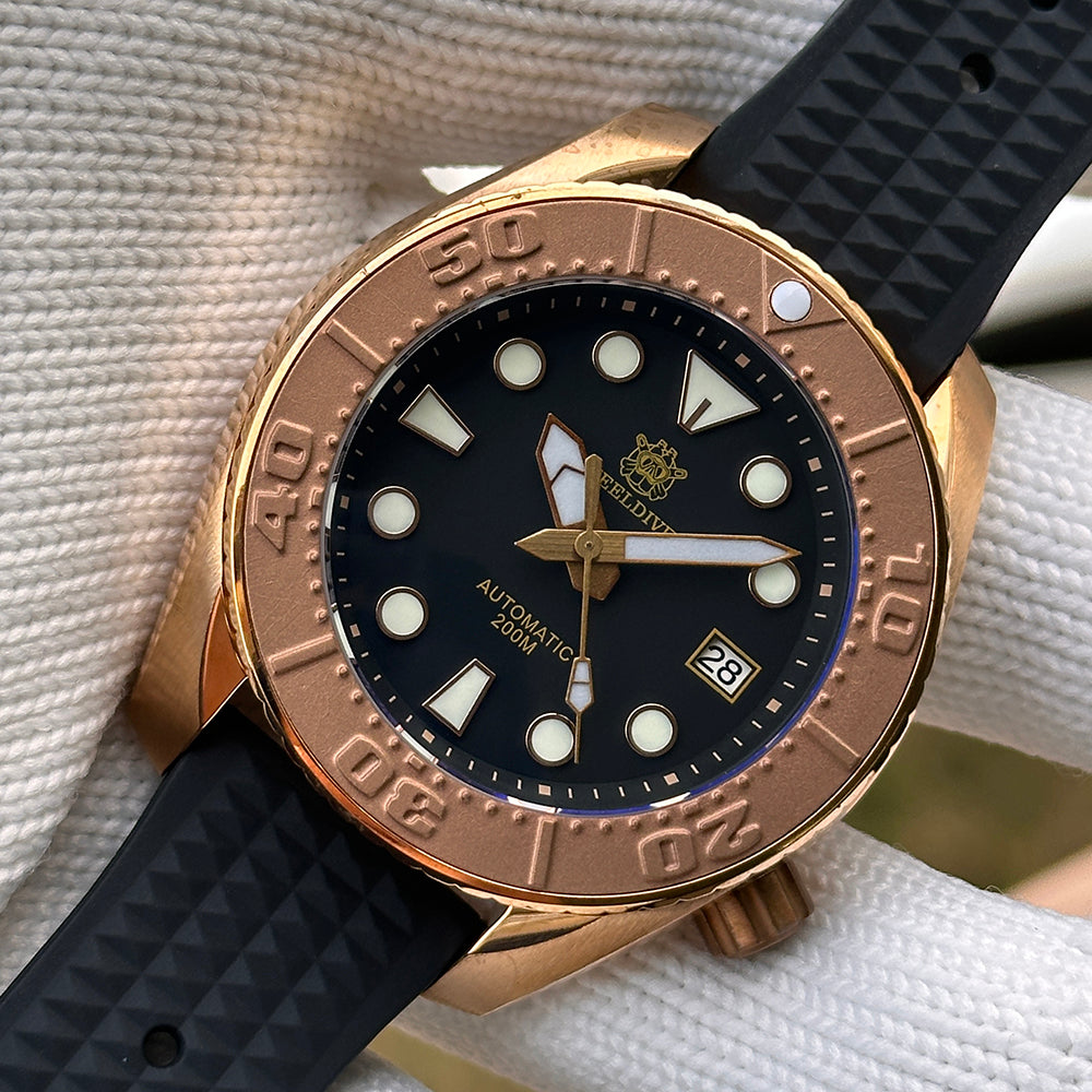 STEELDIVE SD1971S dive watch — variant 71S-SWF stock photo