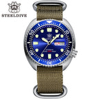 STEELDIVE SD1972 dive watch — variant 72BL-KN stock photo