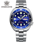 STEELDIVE SD1972 dive watch — variant 72BL-SS stock photo