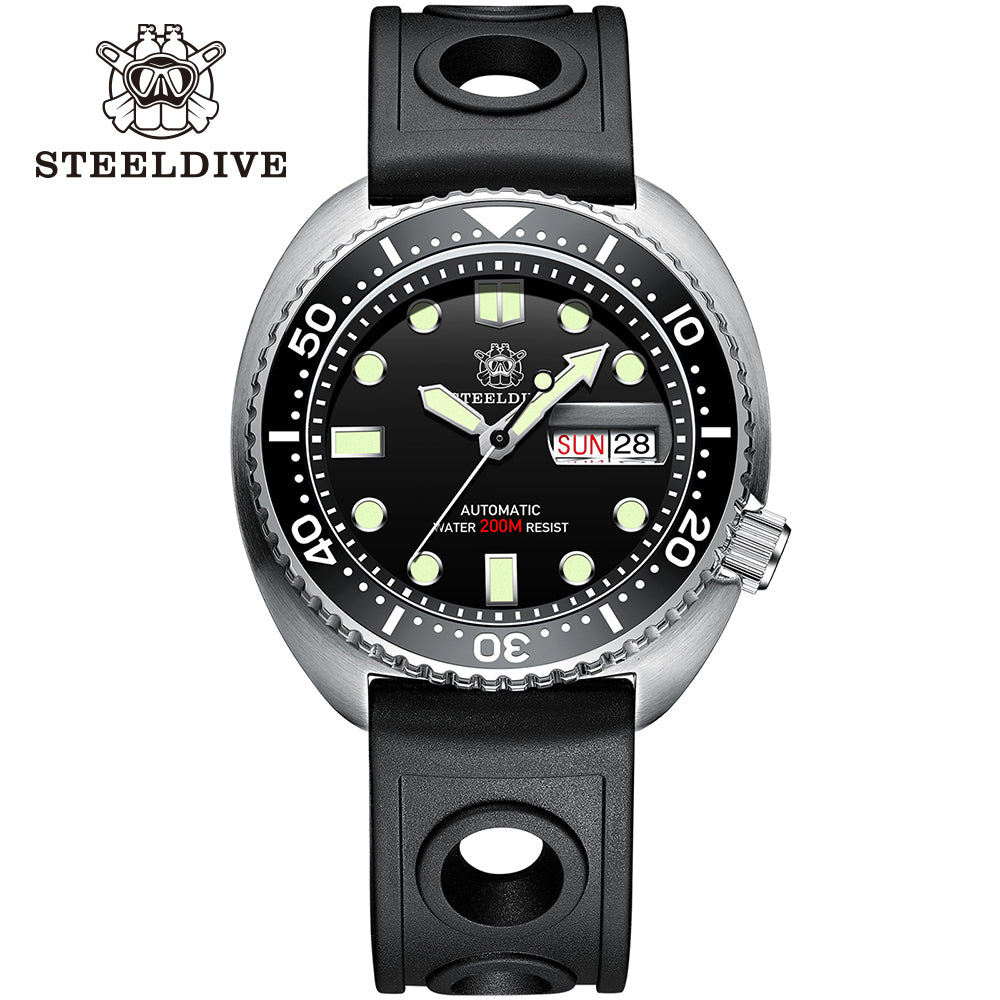 STEELDIVE SD1972 dive watch — variant 72HH-HR stock photo