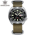 STEELDIVE SD1972 dive watch — variant 72HH-KN stock photo