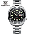 STEELDIVE SD1972 dive watch — variant 72HH-SS stock photo