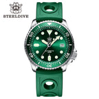 STEELDIVE SD1973 dive watch — variant 73GR-GR stock photo