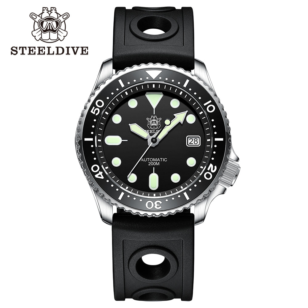 STEELDIVE SD1973 dive watch — variant 73HH-HR stock photo