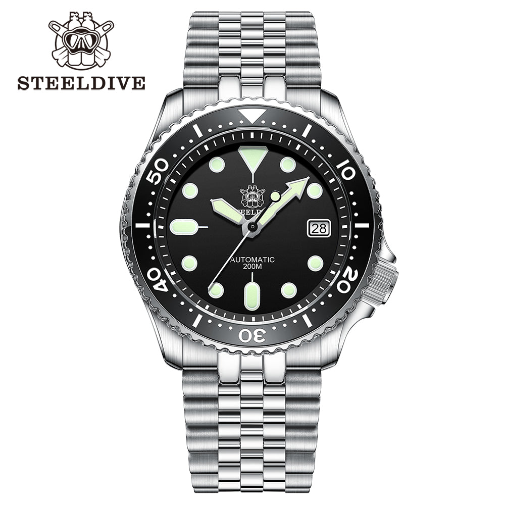 STEELDIVE SD1973 dive watch — variant 73HH-JBL stock photo