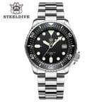 STEELDIVE SD1973 dive watch — variant 73HH-SS stock photo