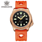 STEELDIVE SD1973S dive watch — variant 73S-T-OR stock photo
