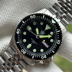 STEELDIVE SD1973W dive watch — variant 73W-JBL stock photo