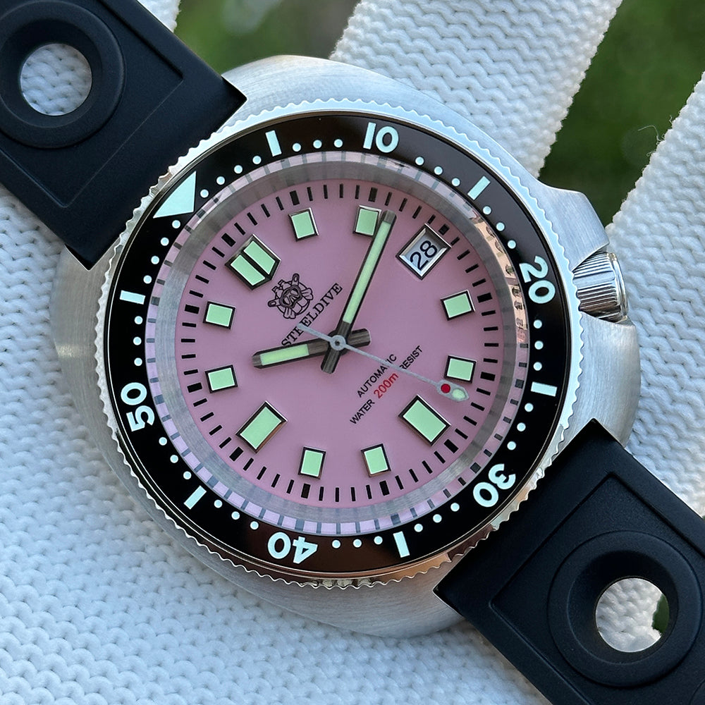 STEELDIVE SD1974 dive watch — variant 74FF-HR stock photo