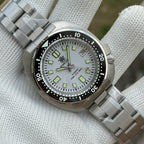 STEELDIVE SD1974 dive watch — variant 74WT-V3GD stock photo