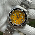 STEELDIVE SD1974 dive watch — variant 74YL-SS stock photo