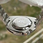 Steeldive SD1974 sapphire dive watch screw-down caseback engraved with turtle logo and NH35 200m text