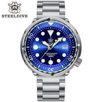 STEELDIVE SD1975 dive watch — variant 75BL-03L stock photo