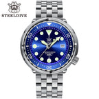 STEELDIVE SD1975 dive watch — variant 75BL-05L stock photo