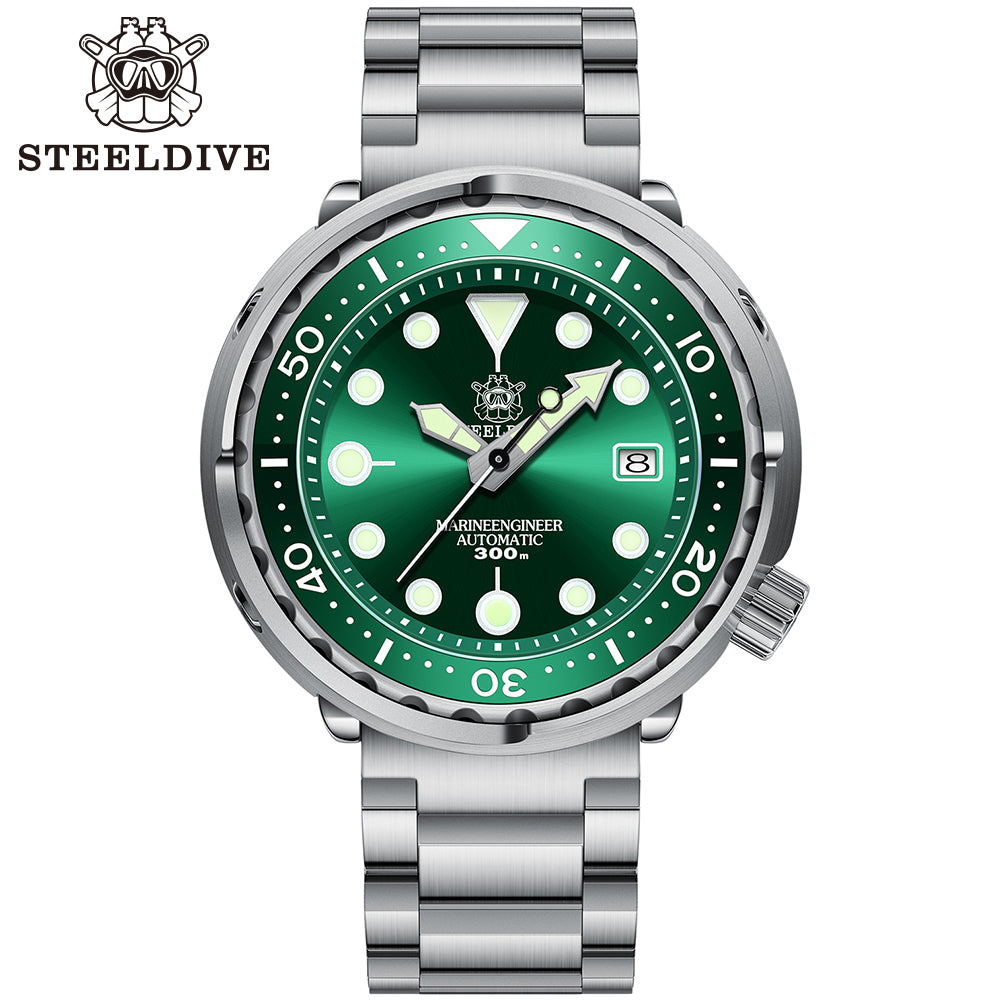 STEELDIVE SD1975 dive watch — variant 75GR-03L stock photo