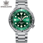 STEELDIVE SD1975 dive watch — variant 75GR-03L stock photo