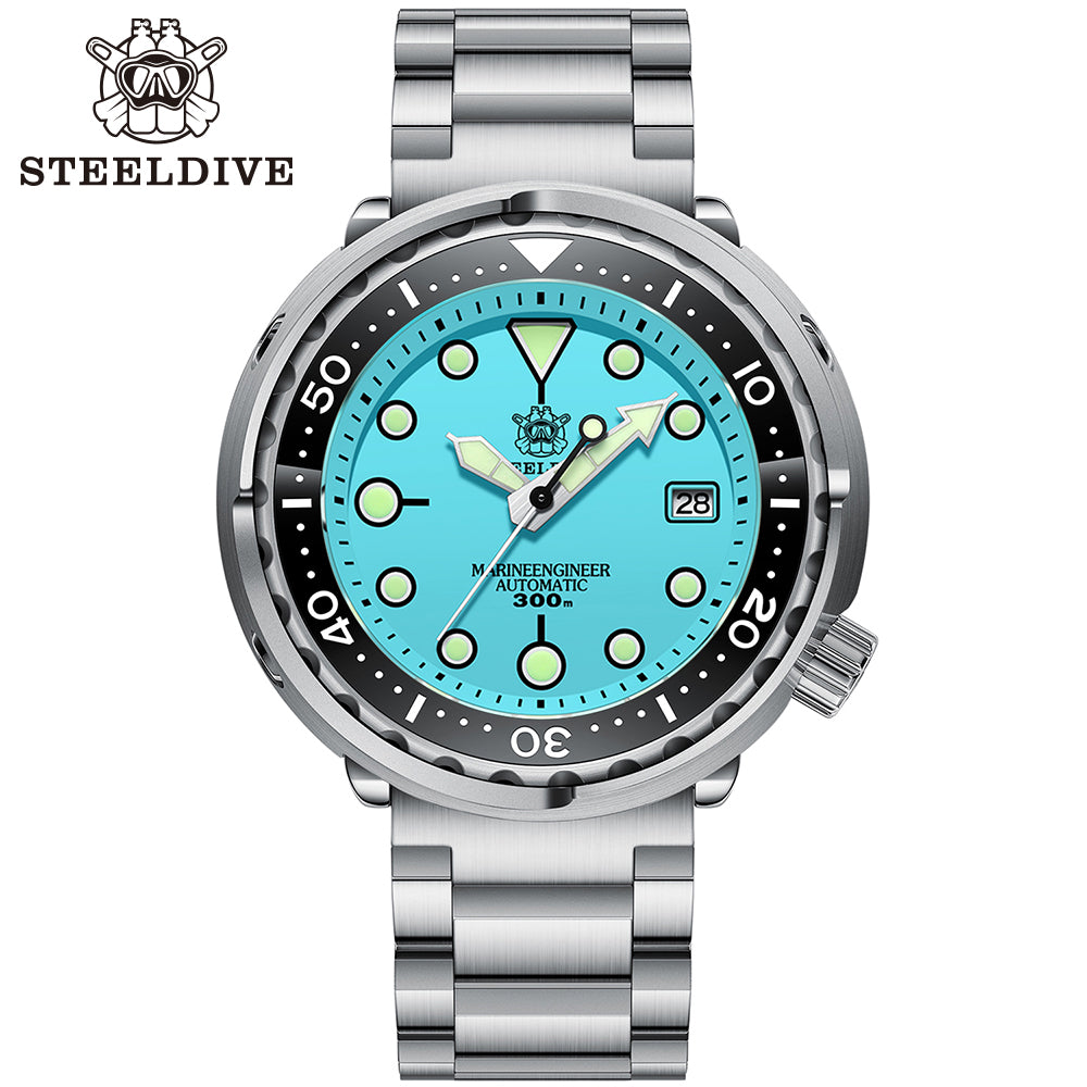 STEELDIVE SD1975 dive watch — variant 75QL-03L stock photo