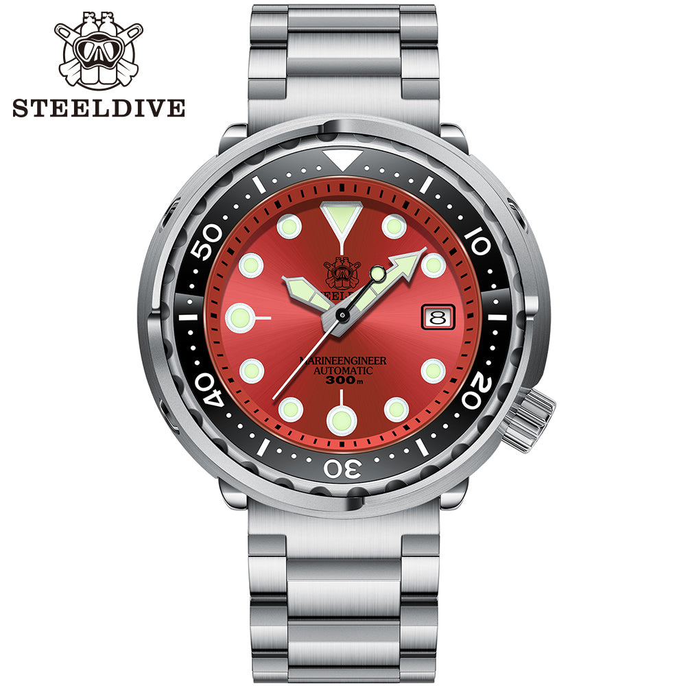 STEELDIVE SD1975 dive watch — variant 75RE-03L stock photo
