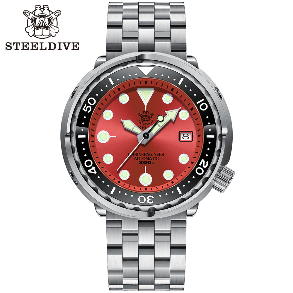 STEELDIVE SD1975 dive watch — variant 75RE-05L stock photo