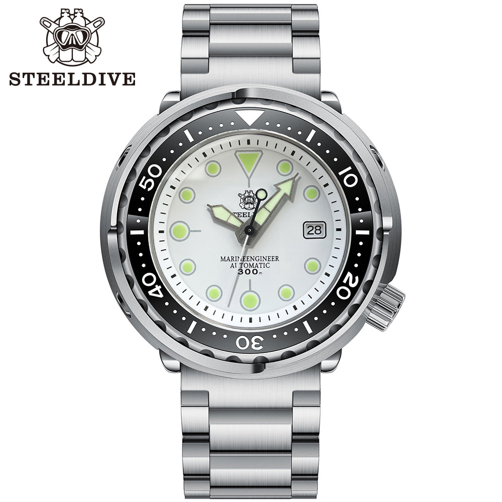 STEELDIVE SD1975 dive watch — variant 75WT-03L stock photo