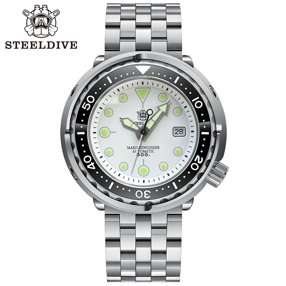STEELDIVE SD1975 dive watch — variant 75WT-05L stock photo