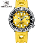 STEELDIVE SD1975 dive watch — variant 75YL-YR stock photo