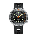 Steeldive SD1975C tuna diver watch black silver detail