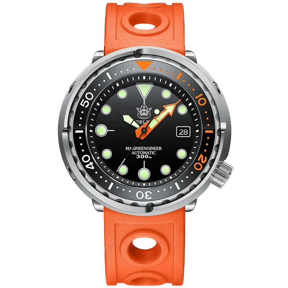 STEELDIVE SD1975C Classic Mechanical Mens Watch 30Bar Waterproof NH35, Dive Tuna-PrimeTimepiece