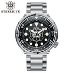 STEELDIVE SD1975P dive watch — variant 75P-HH-03L stock photo