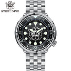 STEELDIVE SD1975P dive watch — variant 75P-HH-05L stock photo