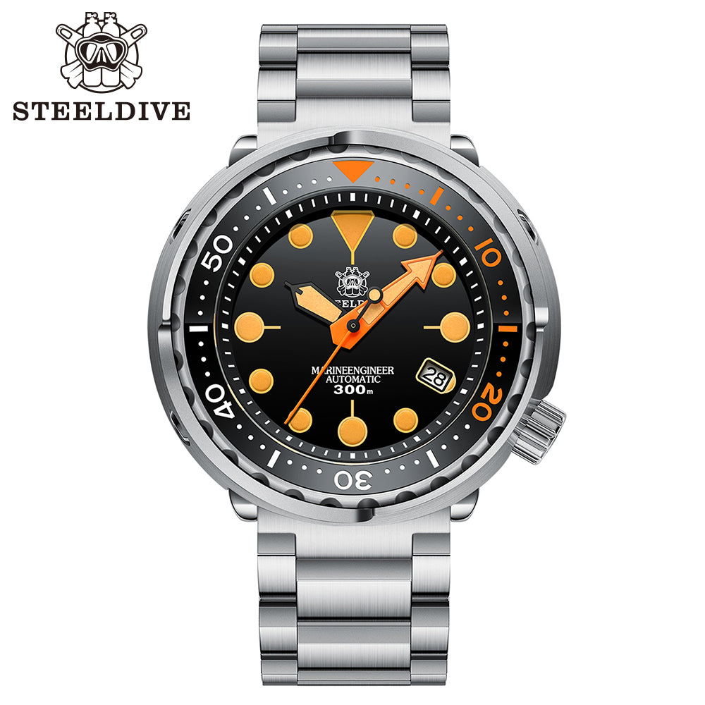 STEELDIVE SD1975V dive watch — variant 75V-03L stock photo