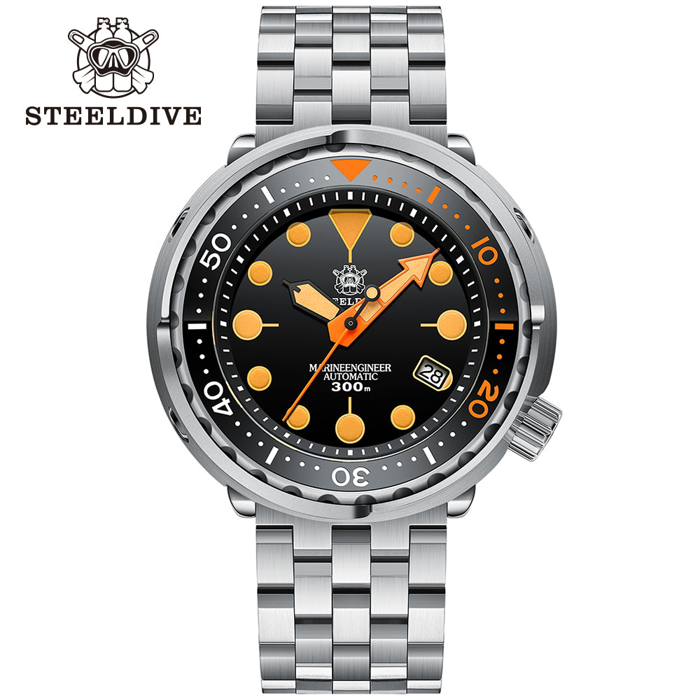 STEELDIVE SD1975V dive watch — variant 75V-05L stock photo