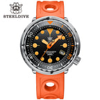 STEELDIVE SD1975V dive watch — variant 75V-OR stock photo