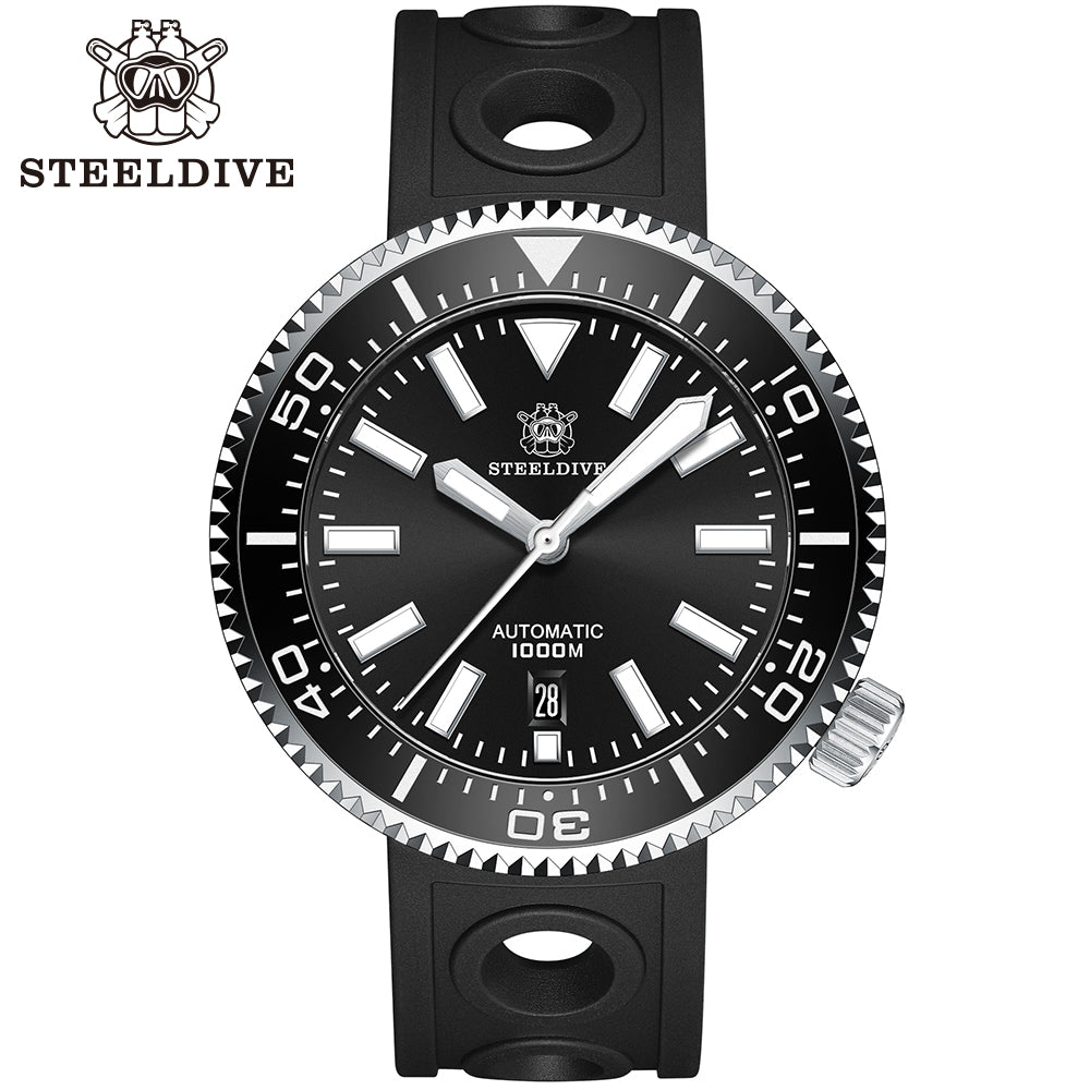 STEELDIVE SD1976 dive watch — variant 76HH-HR stock photo