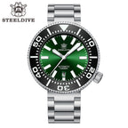 STEELDIVE SD1976P dive watch — variant 76P-GR-03L stock photo