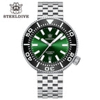 STEELDIVE SD1976P dive watch — variant 76P-GR-05L stock photo