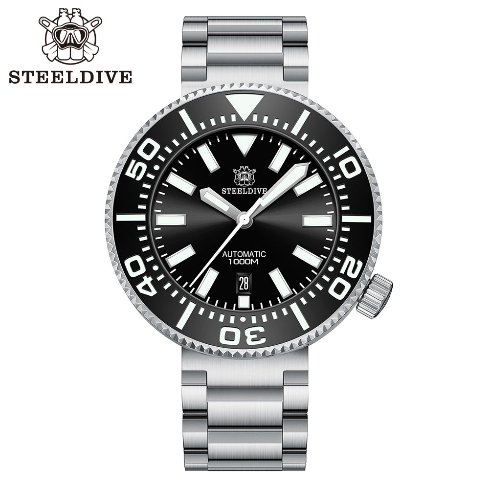 STEELDIVE SD1976P dive watch — variant 76P-HH-03L stock photo