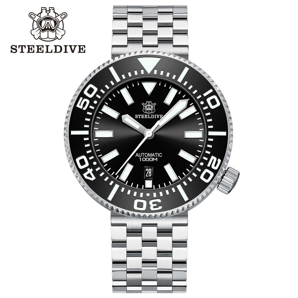 STEELDIVE SD1976P dive watch — variant 76P-HH-05L stock photo