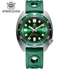 STEELDIVE SD1977 dive watch — variant 77GR-GR stock photo