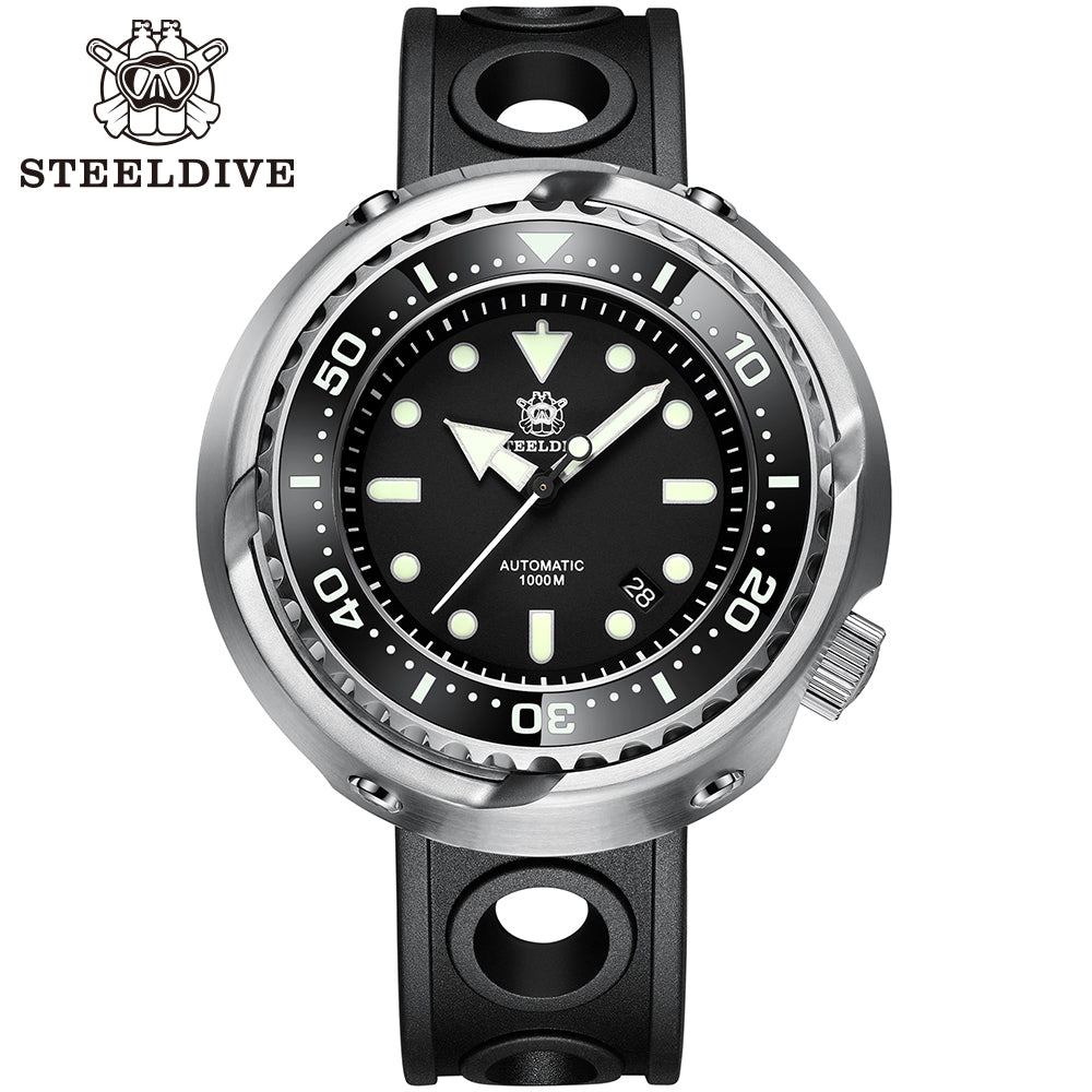 STEELDIVE SD1978 dive watch — variant 78HH-HR stock photo