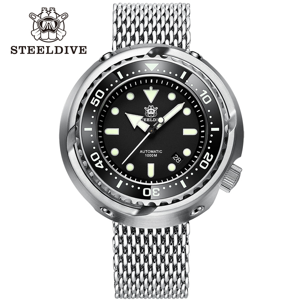 STEELDIVE SD1978 dive watch — variant 78HH-SK stock photo