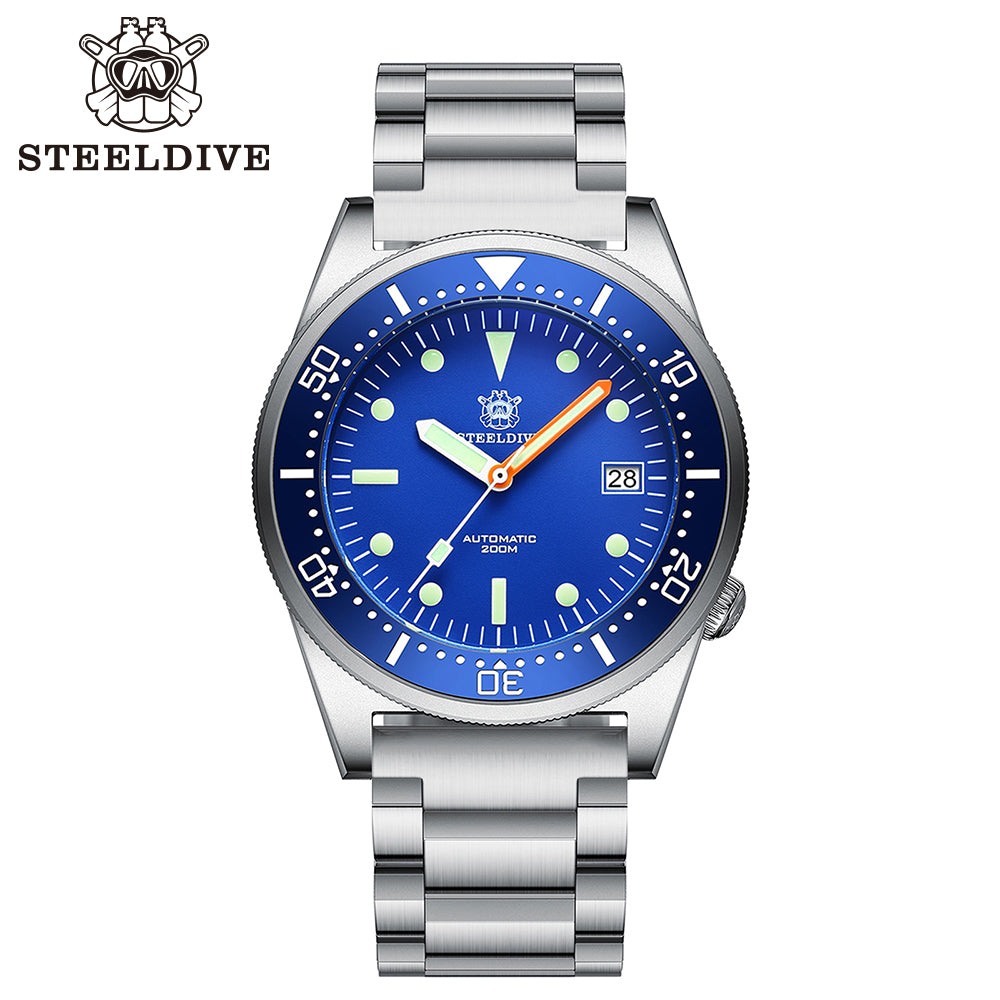 STEELDIVE SD1979 dive watch — variant 79BL-03L stock photo