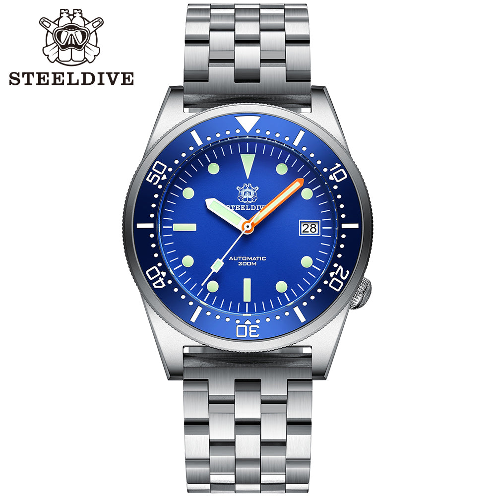 STEELDIVE SD1979 dive watch — variant 79BL-05L stock photo