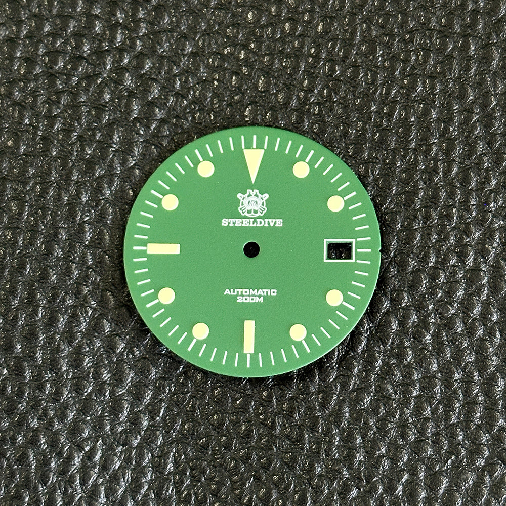 STEELDIVE SD1979 dive watch — variant 79DL-GR stock photo