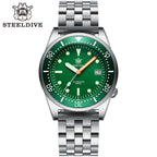 STEELDIVE SD1979 dive watch — variant 79GR-05L stock photo