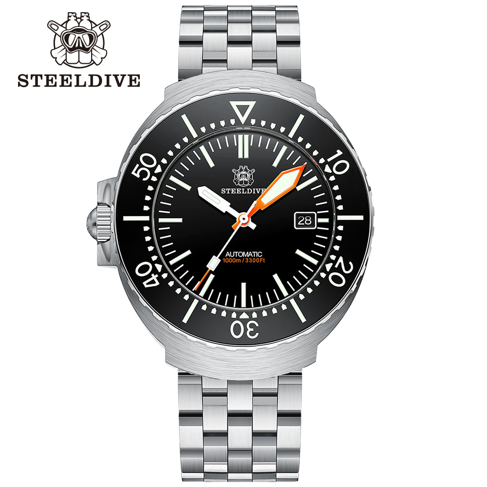STEELDIVE SD1980 dive watch — variant 80HH-05L stock photo