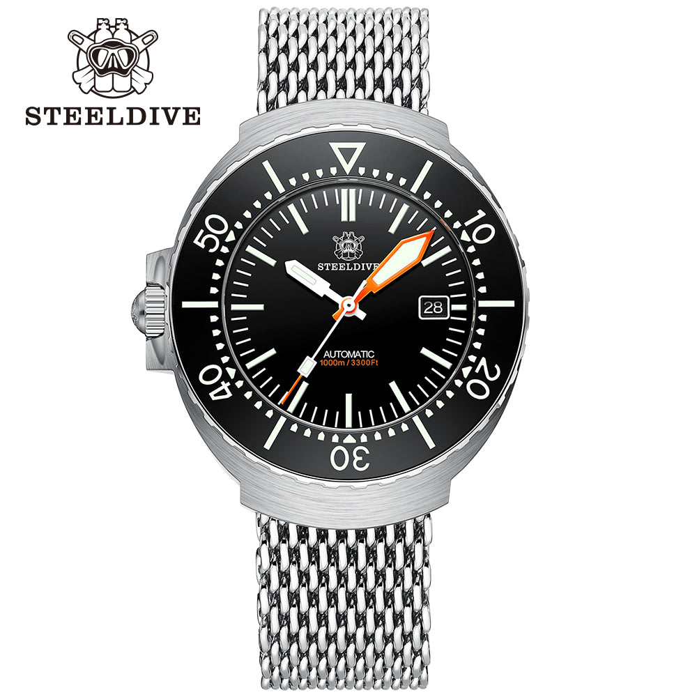STEELDIVE SD1980 dive watch — variant 80HH-SK stock photo