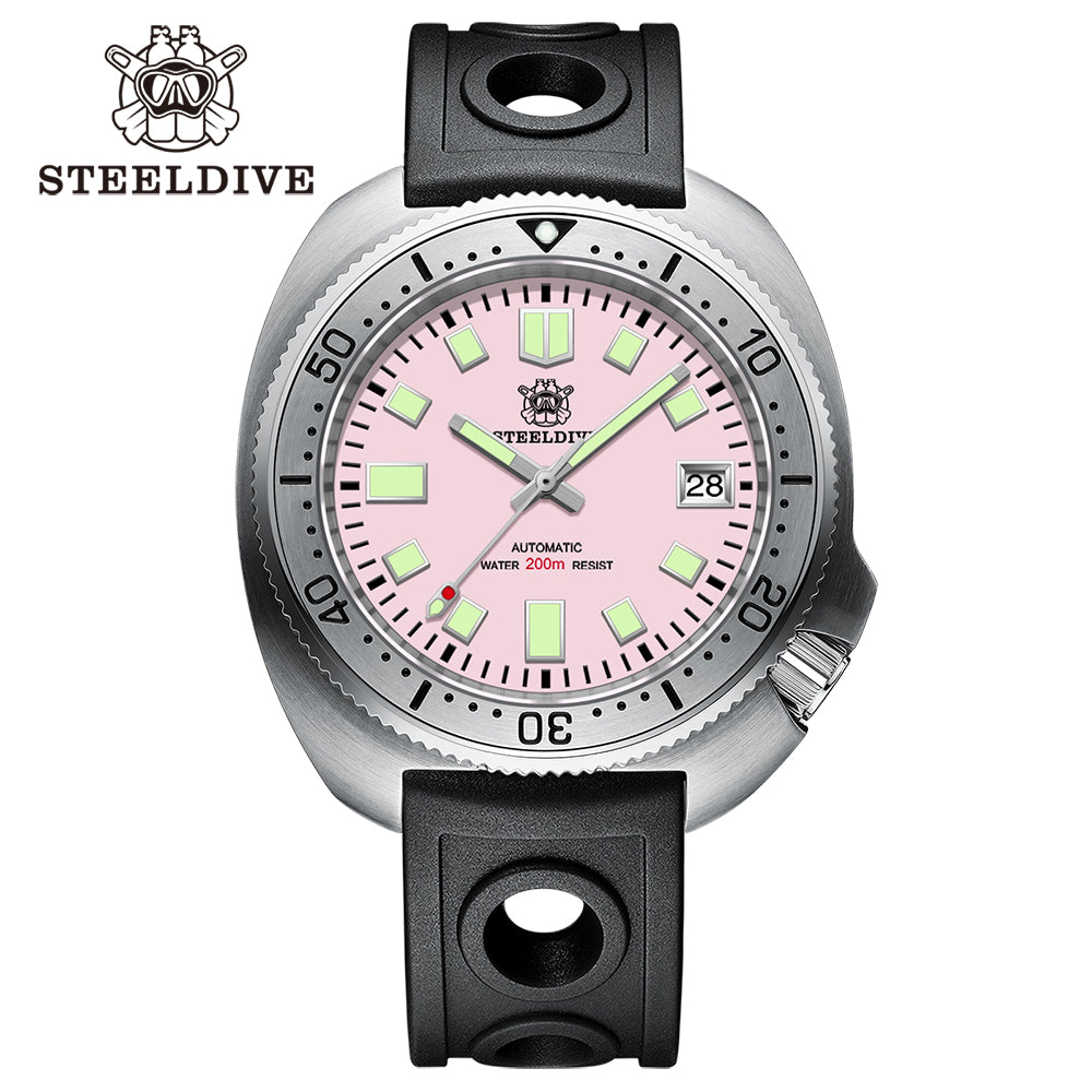 STEELDIVE SD1981 dive watch — variant 81FF-HR stock photo